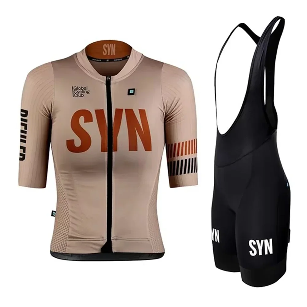 Cycling Bib Shorts - Set Bersepeda Tim SYN Musim Panas